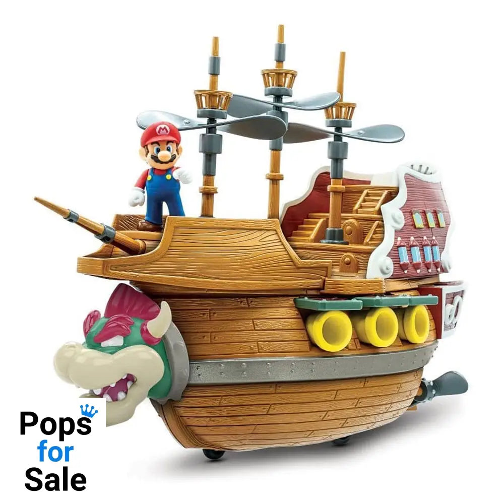 World of Nintendo Super Mario Playset Bowser's Airship Deluxe