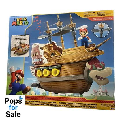 World of Nintendo Super Mario Playset Bowser's Airship Deluxe