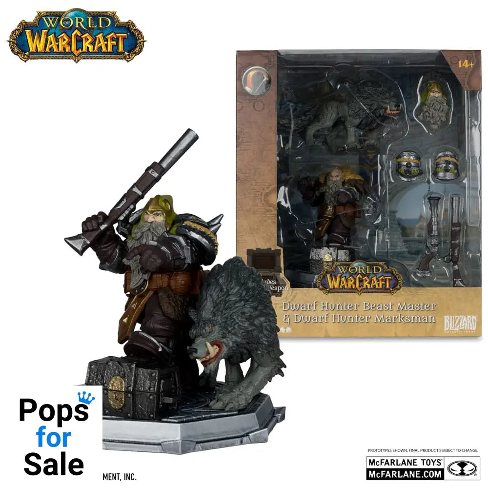 World of Warcraft Action Figures Dwarf Hunter & Pandaren 15 cm Assortment (8)