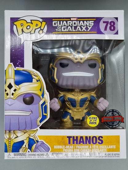 #78 Thanos - 6 Inch - Glow - Marvel Guardians o - Box Damaged Funko POP