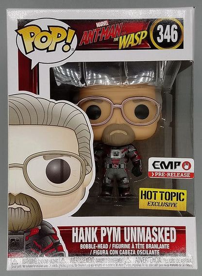 346 Hank Pym Unmasked - Marvel Ant-Man And The Wasp Funko POP - Box Damaged