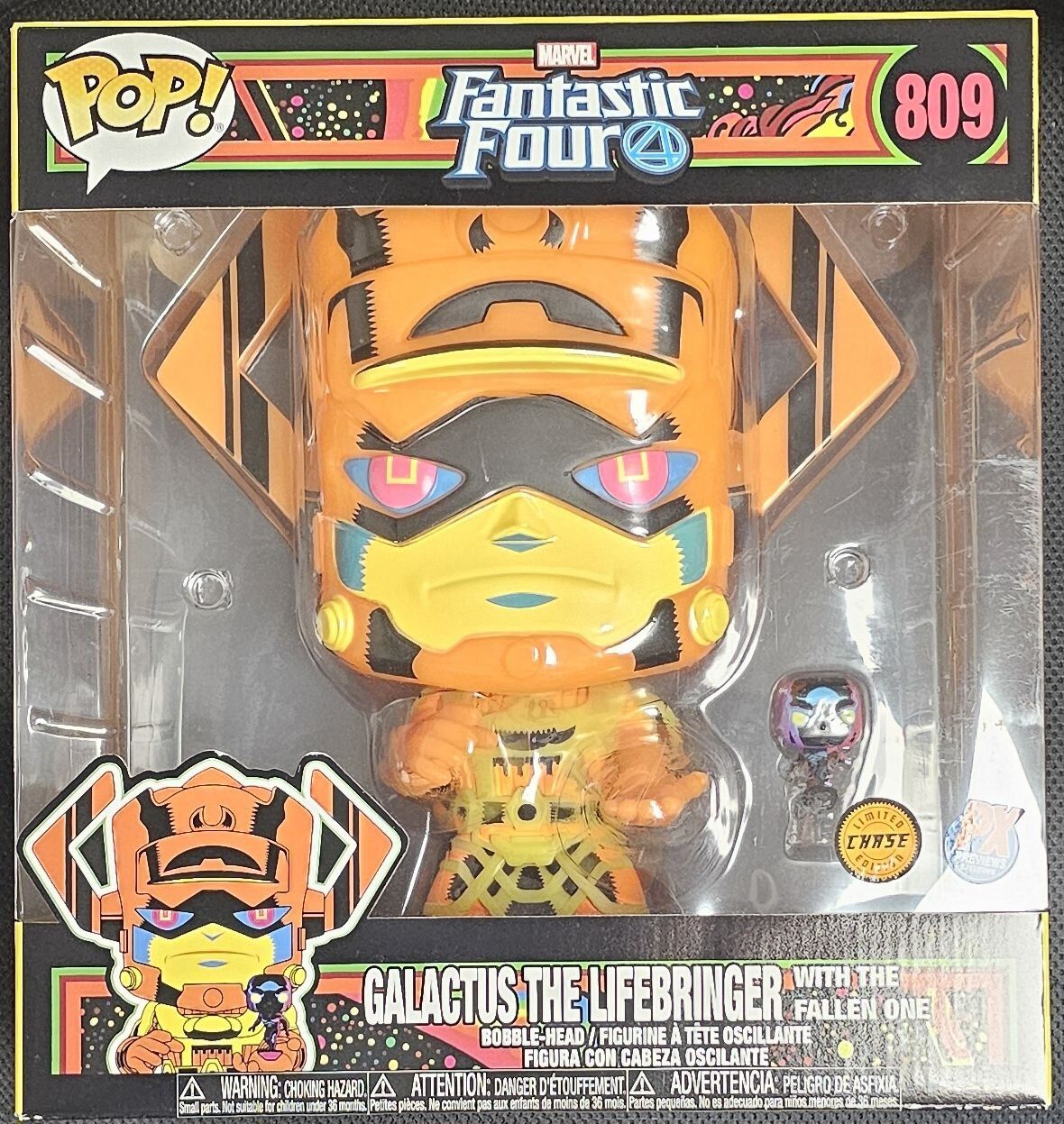 809 Galactus the Lifebringer Fallen One - 10 Inch Blacklight Chase Edition - Fantastic Four Funko POP