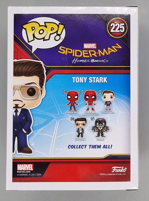#225 Tony Stark (Holding Helmet) Marvel Spider-Man Homecomin Funko POP