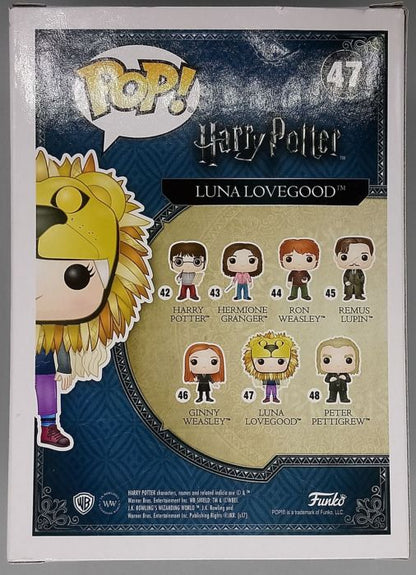 #47 Luna Lovegood (w/ Lion Hat) - Harry Potter Box Damaged Funko POP