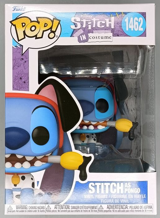 #1462 Stitch (as Pongo) Disney Lilo & Stitch 101 Dalmations Funko POP 