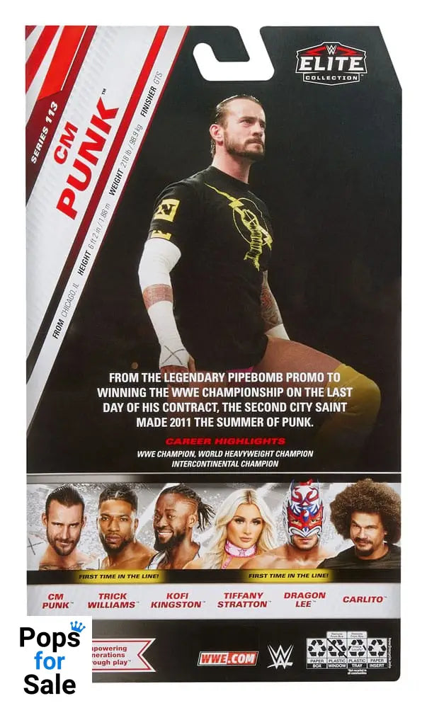 WWE Elite Collection Action Figure CM Punk 15 cm