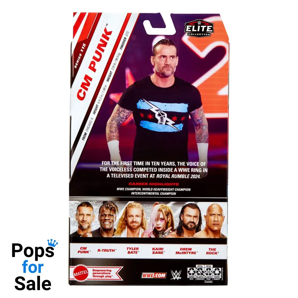 WWE Elite Collection Action Figure CM Punk 15 cm