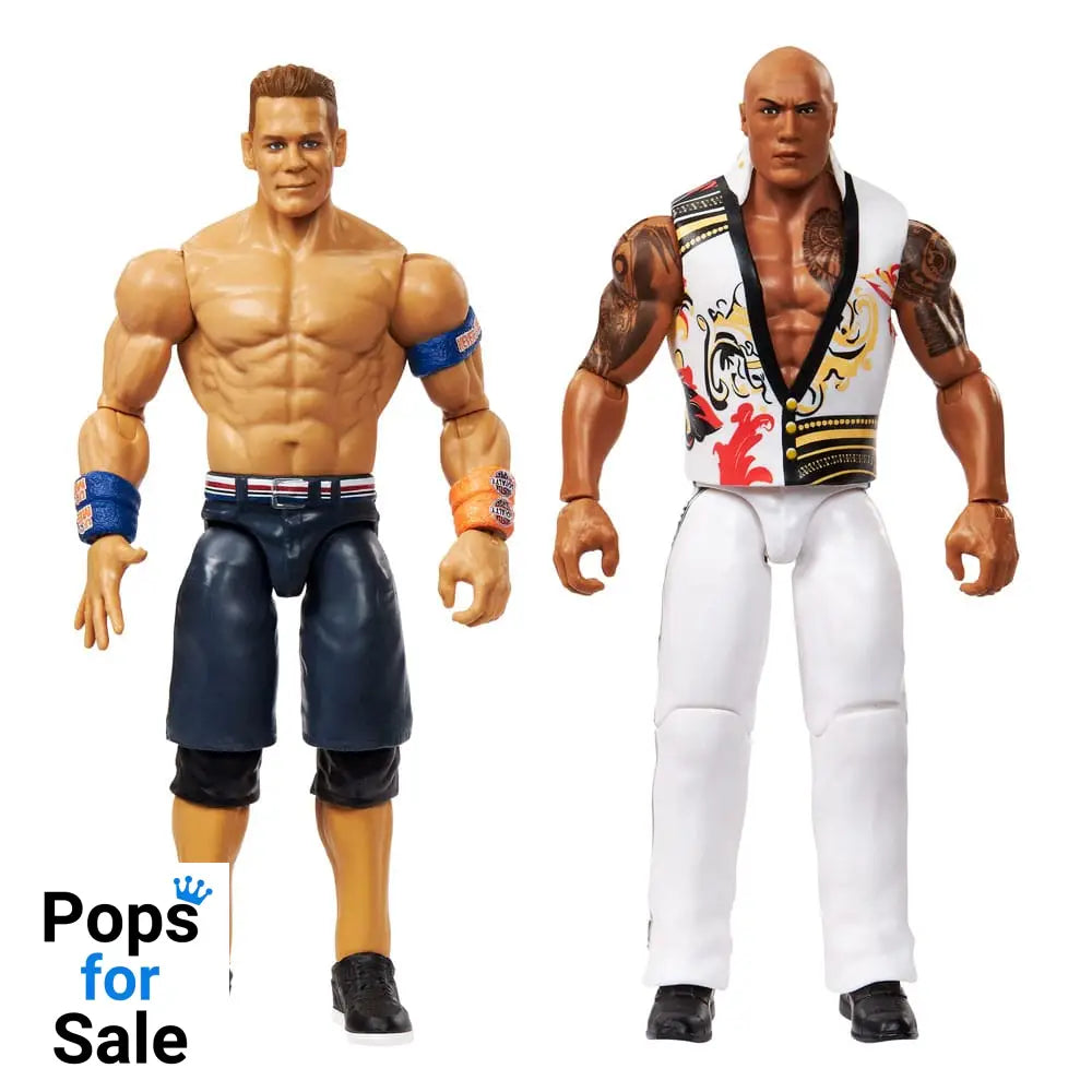 WWE Main Event Showdown Action Figures The Rock Final Boss vs John Cena 2-Pack 15 cm