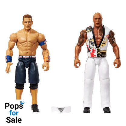 WWE Main Event Showdown Action Figures The Rock Final Boss vs John Cena 2-Pack 15 cm