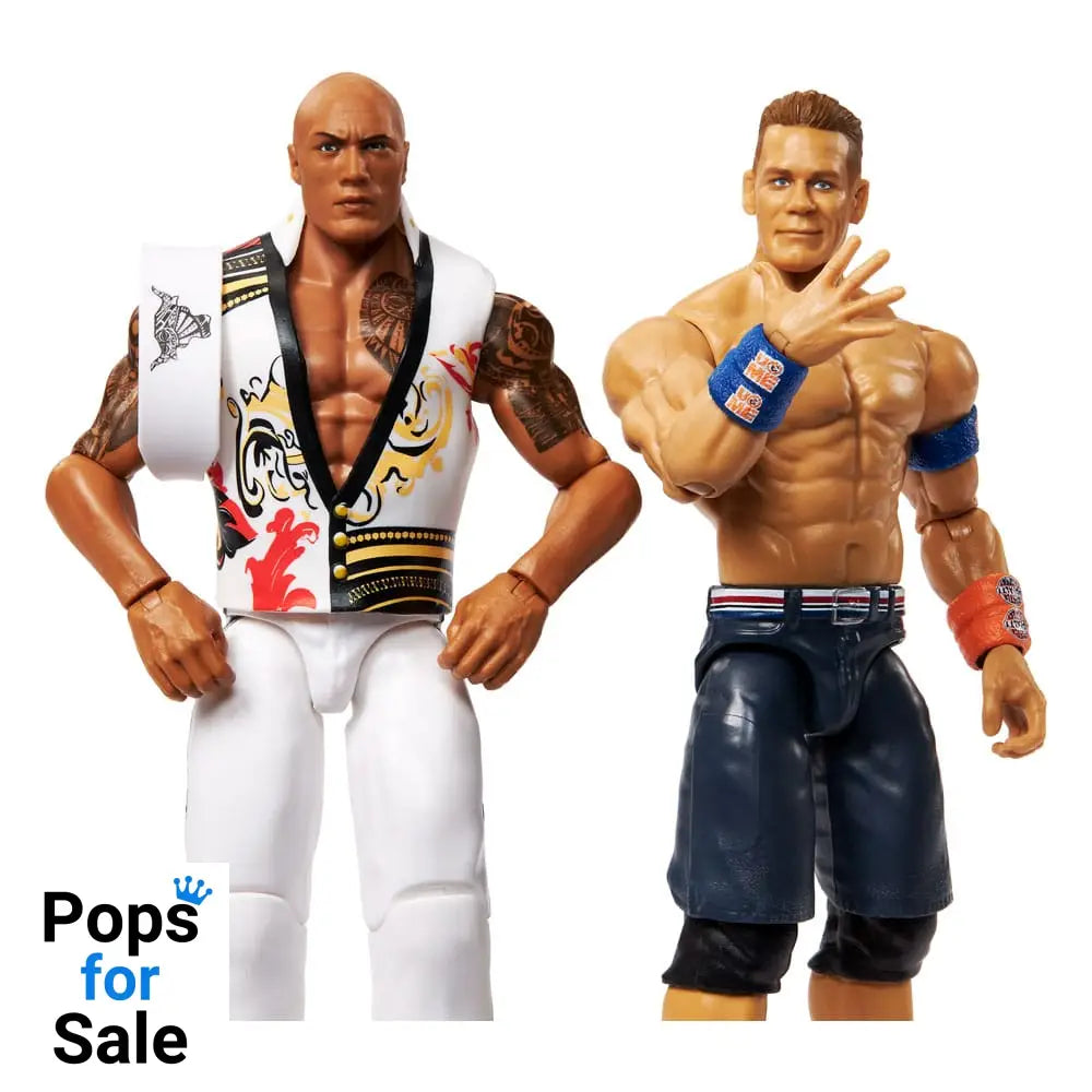 WWE Main Event Showdown Action Figures The Rock Final Boss vs John Cena 2-Pack 15 cm