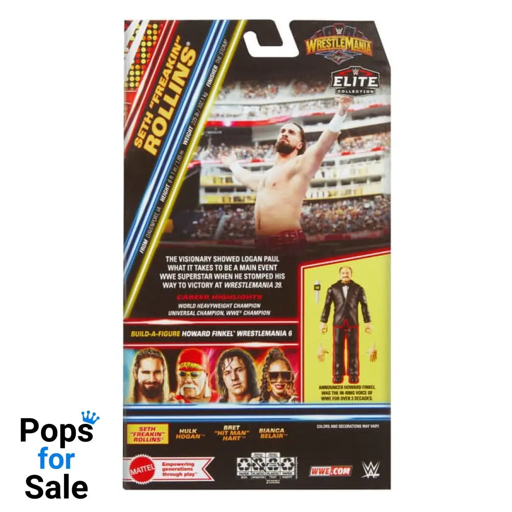 WWE WrestleMania Elite Collection Action Figure Seth &quot;Freakin&quot; Rollins 15 cm