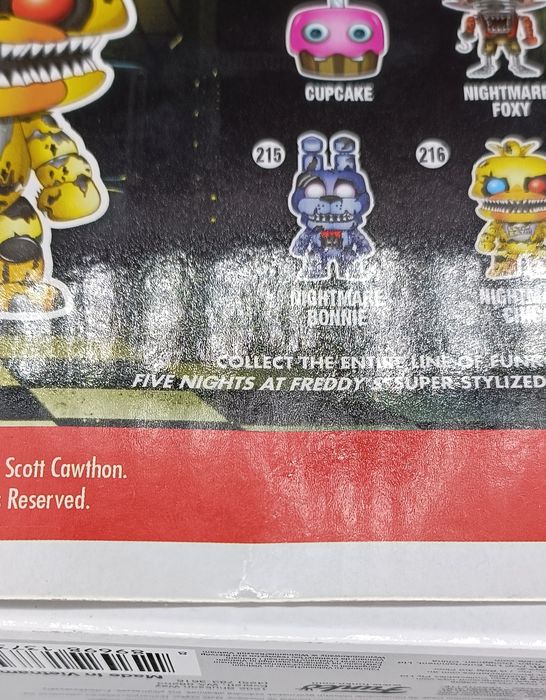 216 Nightmare Chica - Five Nights at Freddys FNAF - Box Damaged Funko POP