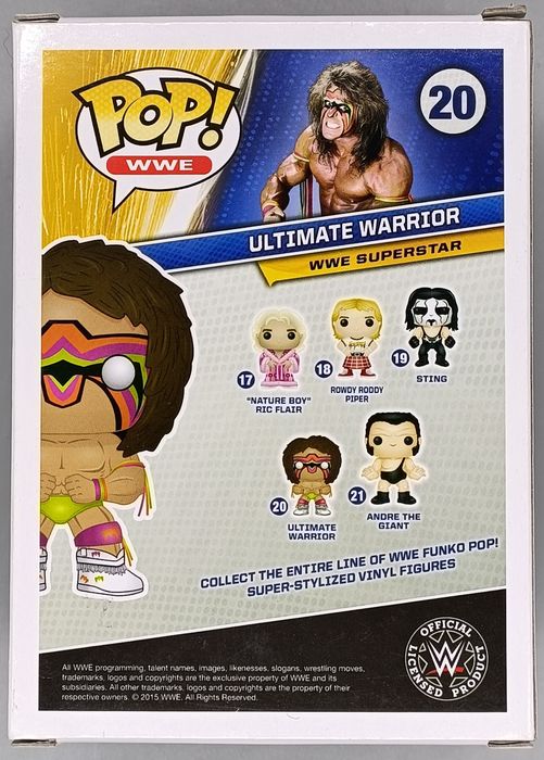 #20 Ultimate Warrior - WWE - Box Damaged Funko POP