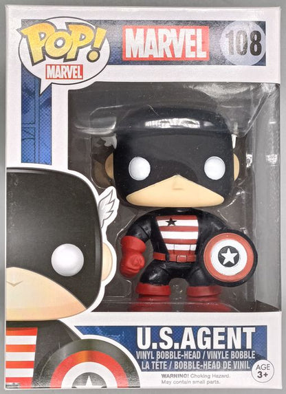#108 U.S. Agent - Marvel - Box Damaged Funko POP