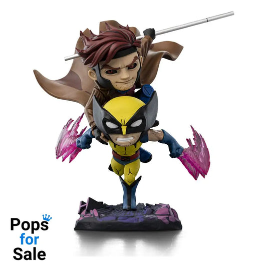 X-Men 97 Mini Co. PVC Figure Gambit and Wolverine 23 cm Mini-figures