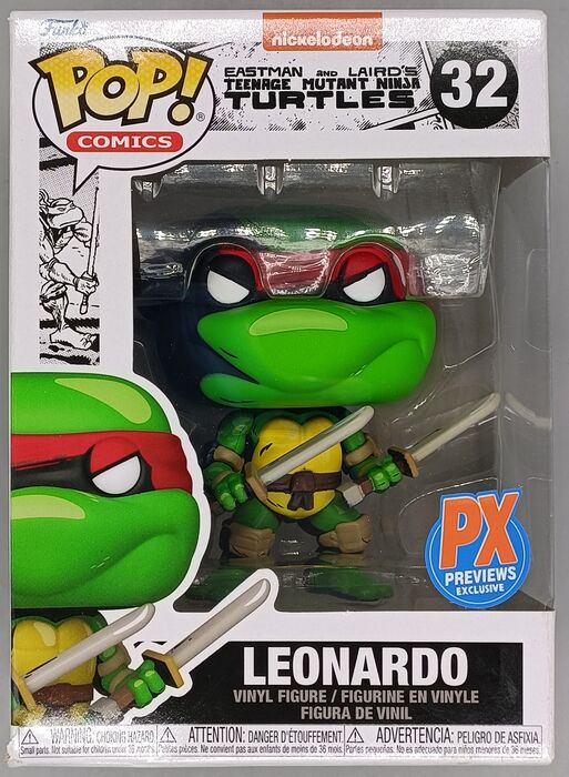 #32 Leonardo - TMNT Teenage Mutant Ninja Turtles - Box Damaged Funko POP