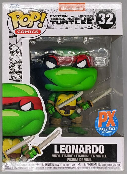 #32 Leonardo - TMNT Teenage Mutant Ninja Turtles - Box Damaged Funko POP