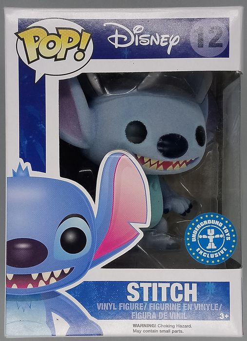 12 Stitch - Flocked - Disney Lilo and Stitch - Box Damaged Funko POP
