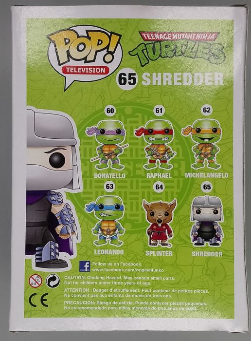 #65 Shredder - Teenage Mutant Ninja Turtles - Box Damaged Funko POP