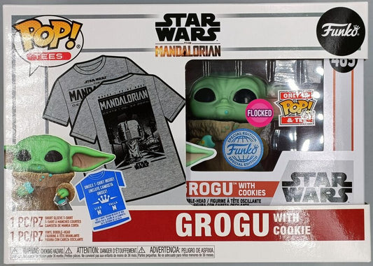 #465 Grogu (with Cookies) Flocked Star Wars - Box Damaged Funko POP