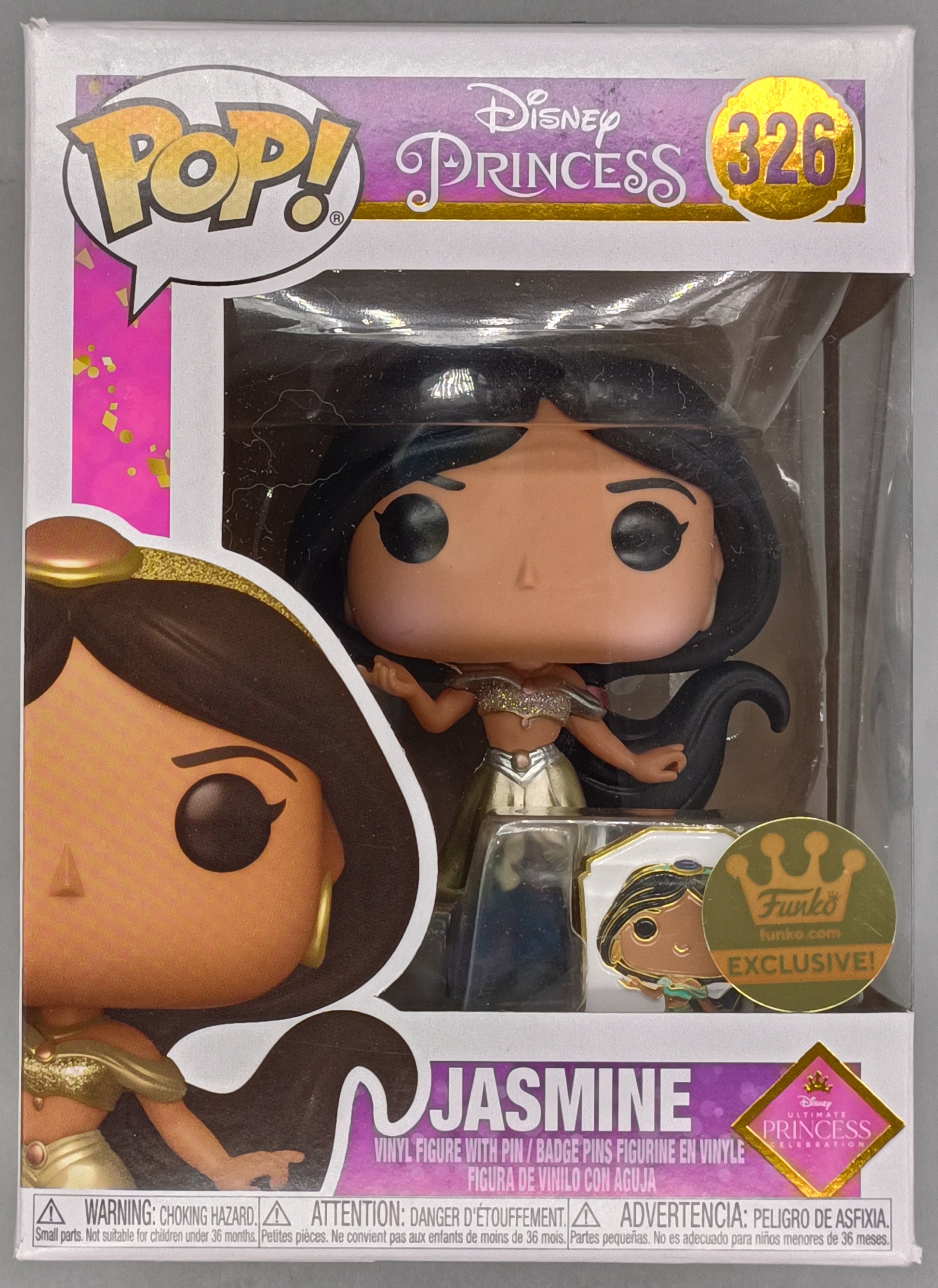 #326 Jasmine (Gown, Ultimate Princess) Disney Aladdin Box Damaged Funko POP