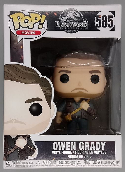 #585 Owen Grady - Jurassic World Fallen Kingdom Box Damaged Funko POP