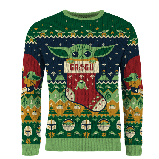 Star Wars Baby Yoda Christmas Jumper (Size S)