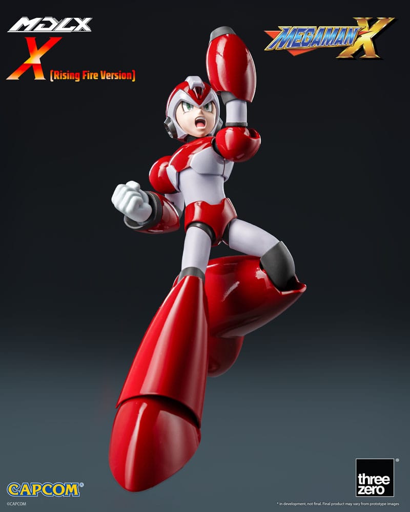 Mega Man MDLX Action Figure Rockman X / Mega Man X (Rising Fire Version) 12 cm