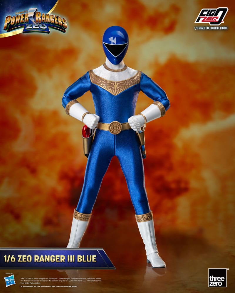 Power Rangers Zeo FigZero Action Figure 1/6 Ranger III Blue 30 cm Action figures