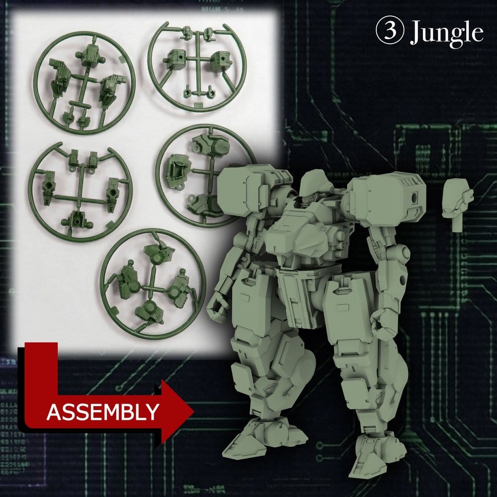 Kikou Sensen 1/100th Scale Plastic Model Kit Wave 1 (1 set of 6 pcs) 6 cm