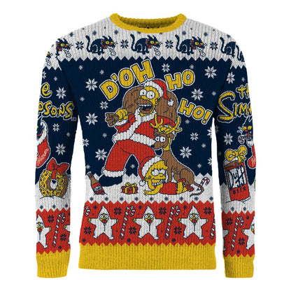 Simpsons Christmas Sweater D’oh Ho Ho! Sweaters