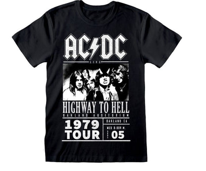 AC/DC T-Shirt Highway To Hell 1979 Tour Black T-shirts