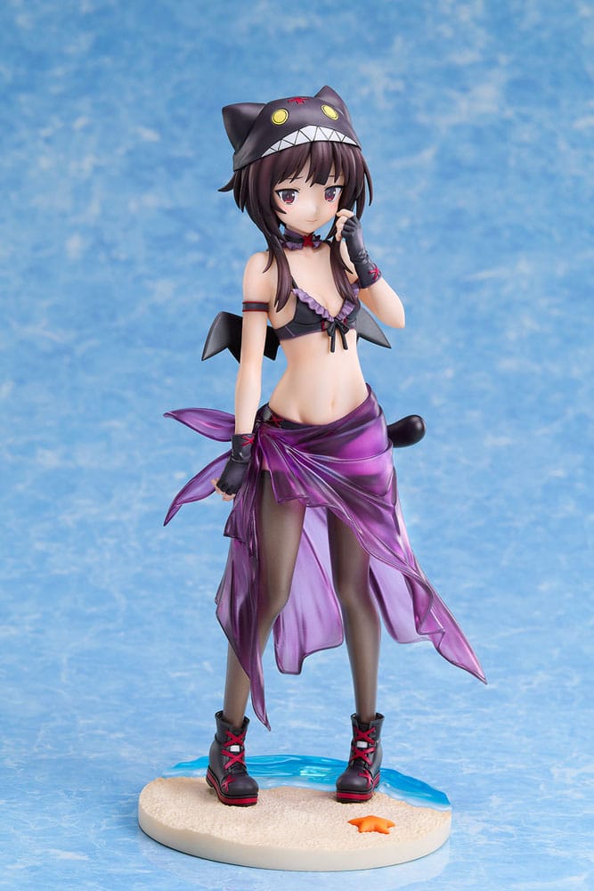 KonoSuba: An Explosion on This Wonderful World! Statue 1/7 Megumin Chomusuke Swimsuit Ver. 22 cm