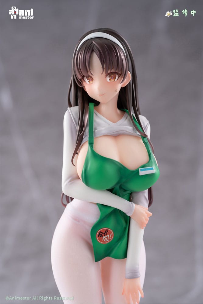 Original Character Statue 1/6 First Business! Mari Hanamiya the Gentle Shop Assistant illustration by POPQN 28 cm