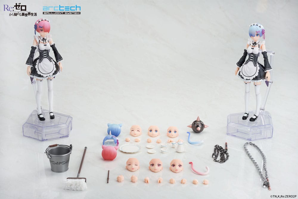 Re:Zero Starting Life in Another World Arctech Posable Series Action Figures 2-Pack 1/8 Rem & Ram 20 cm