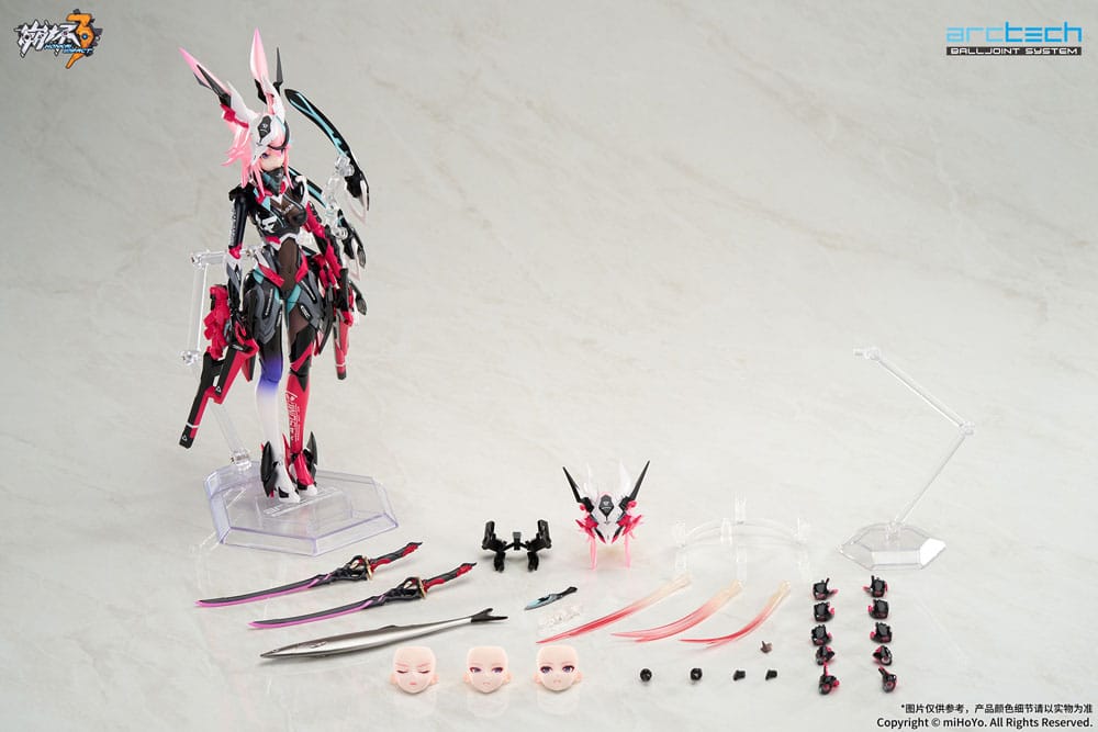 Honkai Impact 3rd Arctech Posable Series Action Figures 1/8 Sakura Yae Darkbolt Jonin Neon Shade Ver. 22 cm