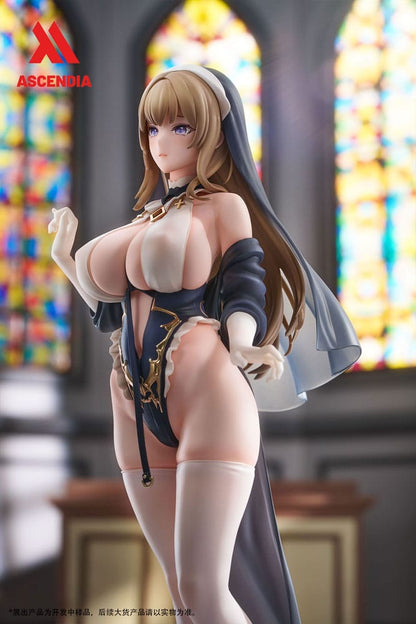 Original Character PVC Statues 2-Pack 1/6 Lily Nun & Emily Nurse Illustration by Chowbie 26 cm