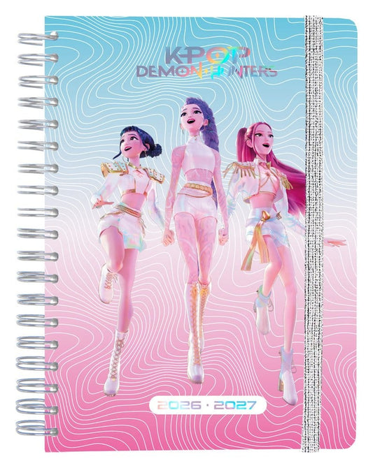 KPop Demon Hunters School Diary weekly planner 2026/2027 A5