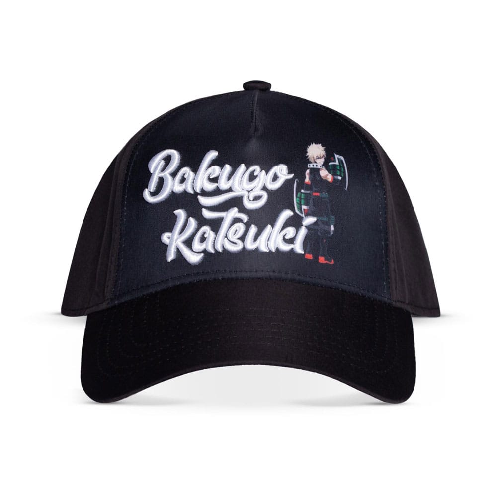 My Hero Academia Curved Bill Cap Katsuki Bakugo 3D Logo Beanies & Caps