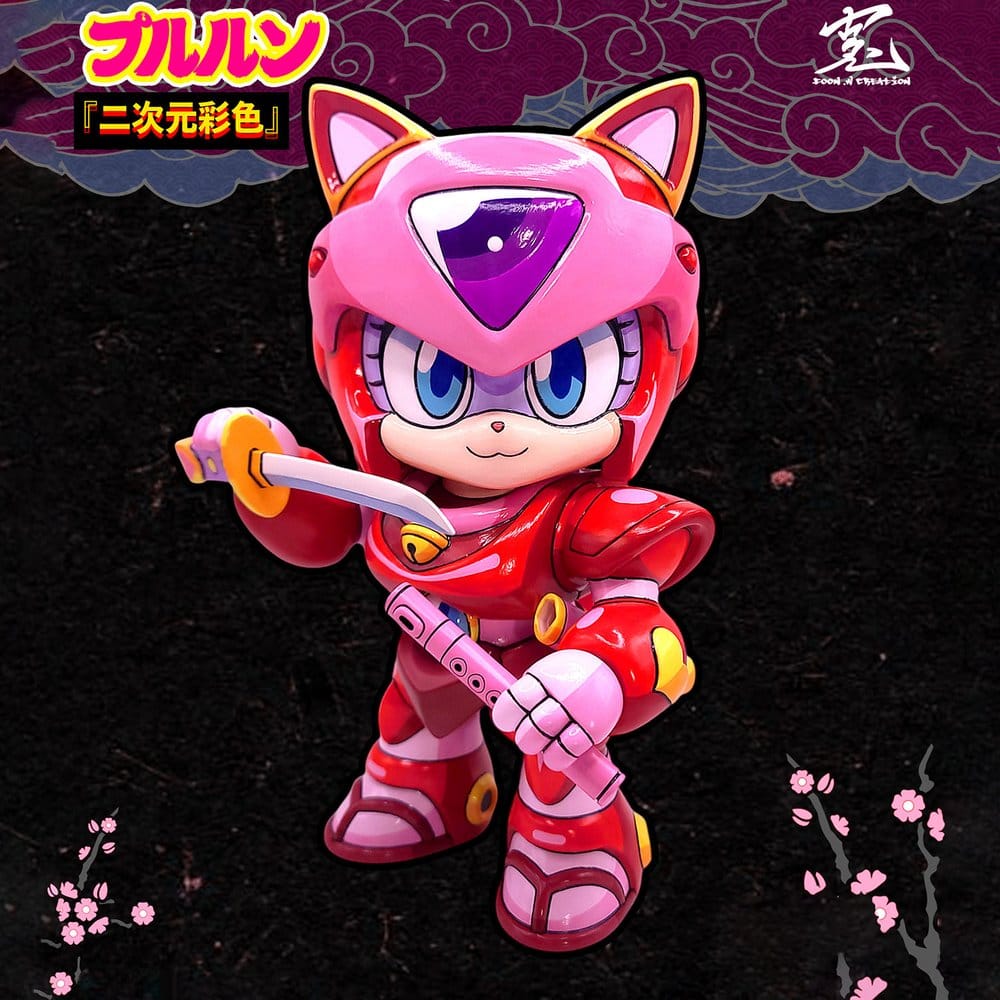 Samurai Pizza Cats Sofubi Addict Vinyl Figure Pururun (2nd Color Special Edition) 21 cm