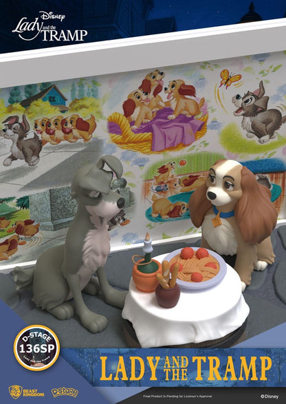 Disney D-Stage PVC Statue Lady and the Tramp 12 cm