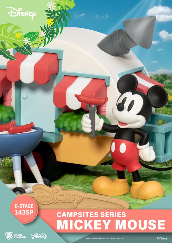 Disney D-Stage Campsite Series PVC Diorama Mickey Mouse Special Edition 10 cm Dioramas