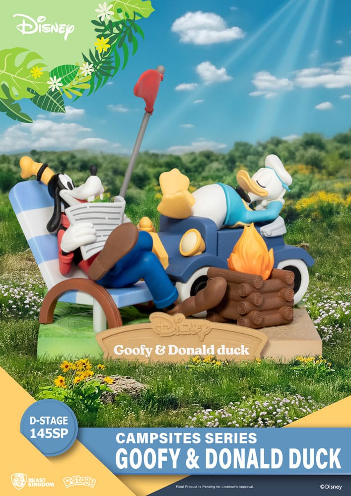 Disney D-Stage Campsite Series PVC Diorama Goofy & Donald Duck Special Edition 10 cm Dioramas