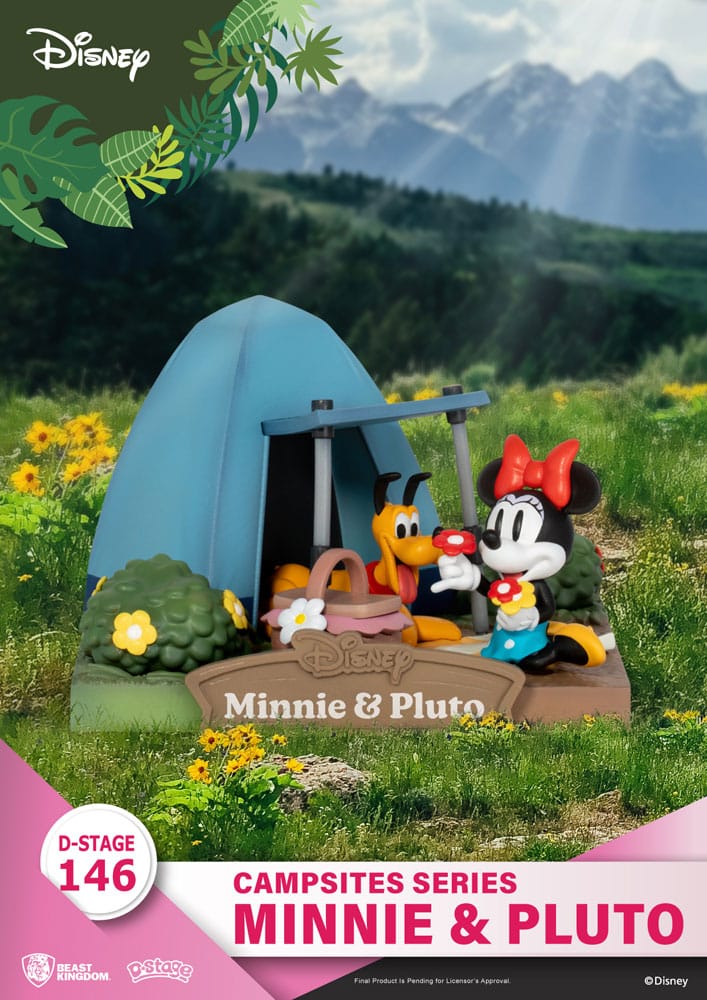 Disney D-Stage Campsite Series PVC Diorama Mini & Pluto 10 cm Dioramas