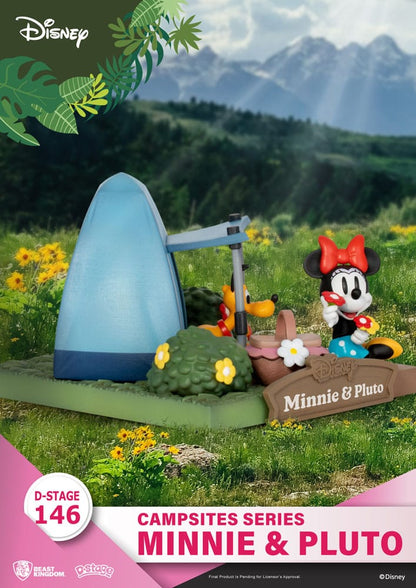 Disney D-Stage Campsite Series PVC Diorama Mini & Pluto 10 cm Dioramas