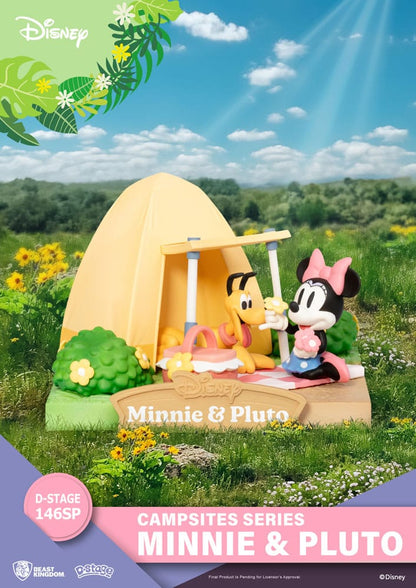 Disney D-Stage Campsite Series PVC Diorama Mini & Pluto Special Edition 10 cm Dioramas