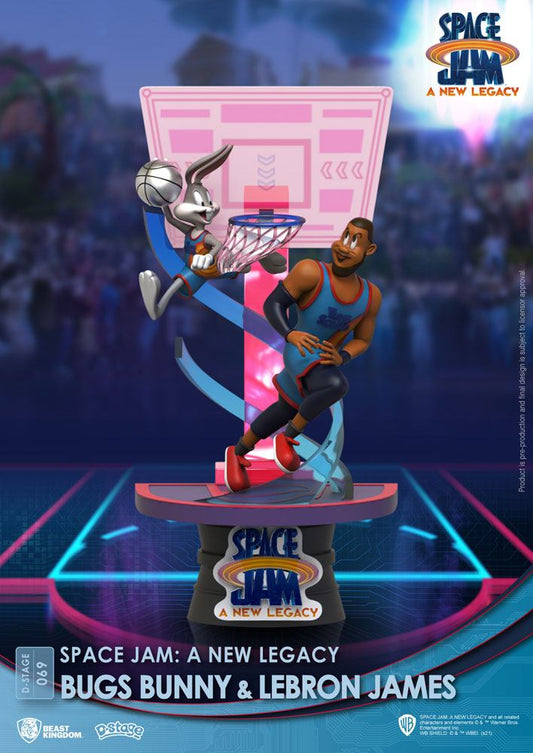 Space Jam: A New Legacy D-Stage PVC Diorama Bugs Bunny & Lebron James New Version 15 cm