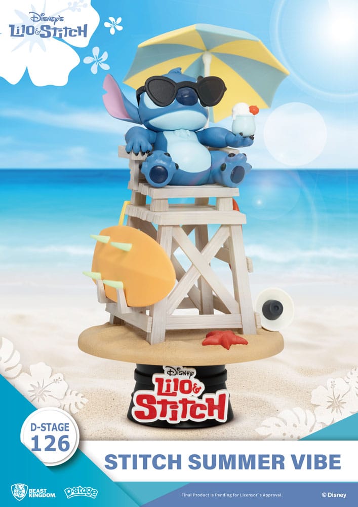 Disney D-Stage PVC Diorama Stitch Summer Vibe 16 cm Dioramas