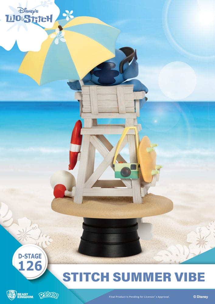 Disney D-Stage PVC Diorama Stitch Summer Vibe 16 cm Dioramas