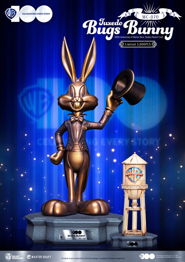 Looney Tunes 100th anniversary of Warner Bros. Studios Master Craft Statue Bugs Bunny 46 cm Statues